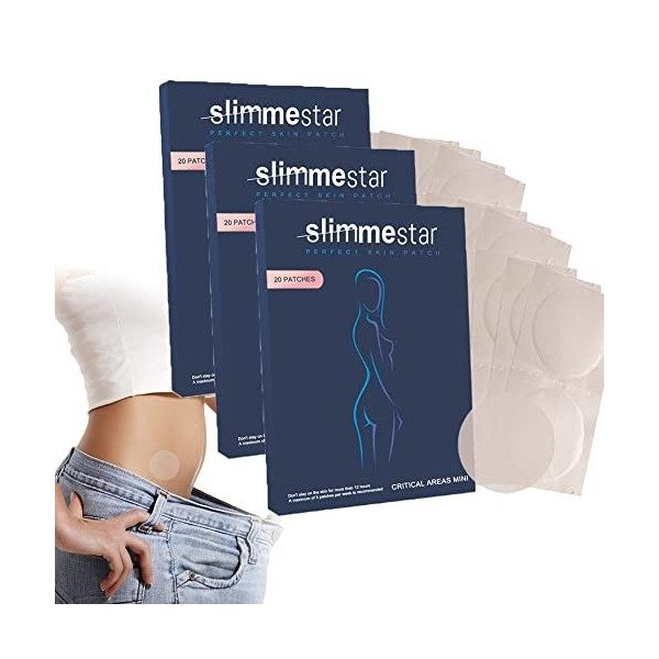 Slimmestar Patch Minceur Perte De Poids, Slimmestar Patch Amincissant Puissant Ventre, Slimmestar Patch Minceur Cuisse 160pc