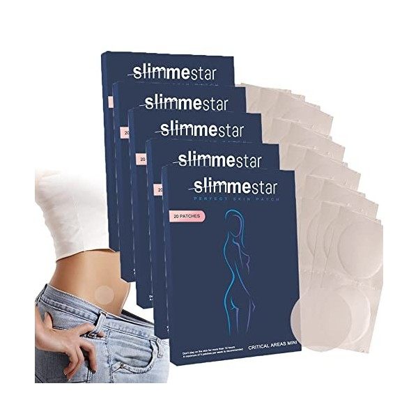 Slimmestar Patch Minceur Perte De Poids, Slimmestar Patch Amincissant Puissant Ventre, Slimmestar Patch Minceur Cuisse 160pc