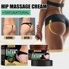 Crème damélioration des fesses - 50g Hip Lift Up Cream pour des fesses plus grosses,Crème de massage de la hanche au gingemb