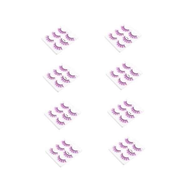 FRCOLOR 18 Paires Faux Cils Coller Sur Les Cils Les Yeux De Chat Regardent Les Cils Cil De Chat Naturel Cils De Vison 3d Cils