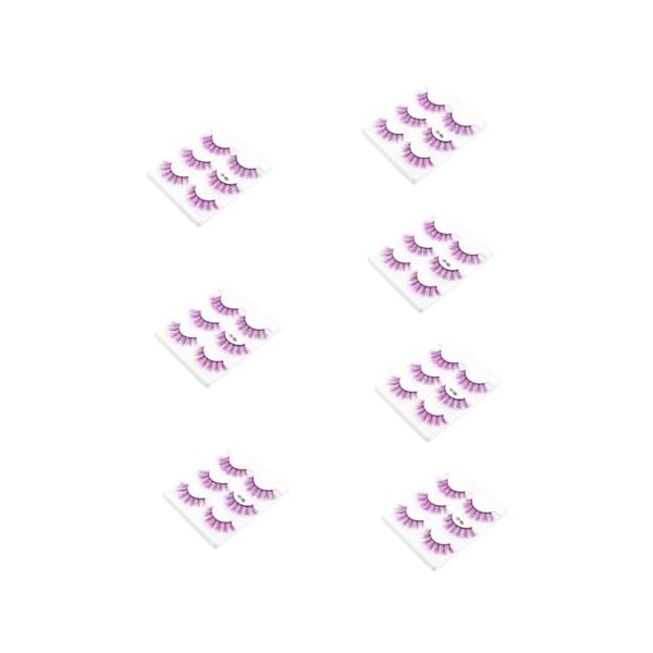 FRCOLOR 18 Paires Faux Cils Coller Sur Les Cils Les Yeux De Chat Regardent Les Cils Cil De Chat Naturel Cils De Vison 3d Cils
