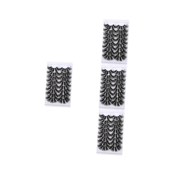 FRCOLOR 48 Paires De Faux Cils Flase Cils Fête Cils Artificiels Longue Extension Cils Maquillage Cils Faux Cils Faux Cils 3d 
