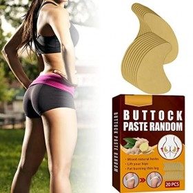 A/R Patch damélioration de la hanche - 20 pièces de patch de levage arrière de pêche | Solution anti-cellulite raffermissant