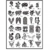 Pochoir de Tatouage Réutilisable Aérographe Tatouage Pochoirs 30 pcs Pochoir de Tatouage Temporaire Femmes Hommes Corps Peint