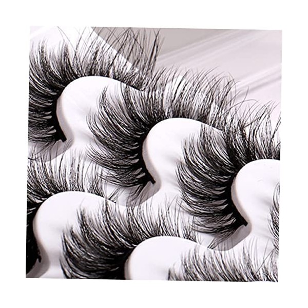 Housoutil 4 Boîtes De Faux Cils En Désordre Cils Naturels Faux Cils Aspect Naturel Faux Cils Bouclés Faux Cils Moelleux Imita