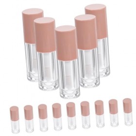 POPETPOP 14 Pièces 6 Ml En Plastique Transparent Grand Pinceau Tube De Brillant à Lèvres Huile à Lèvres Glaçage à Lèvres Sous