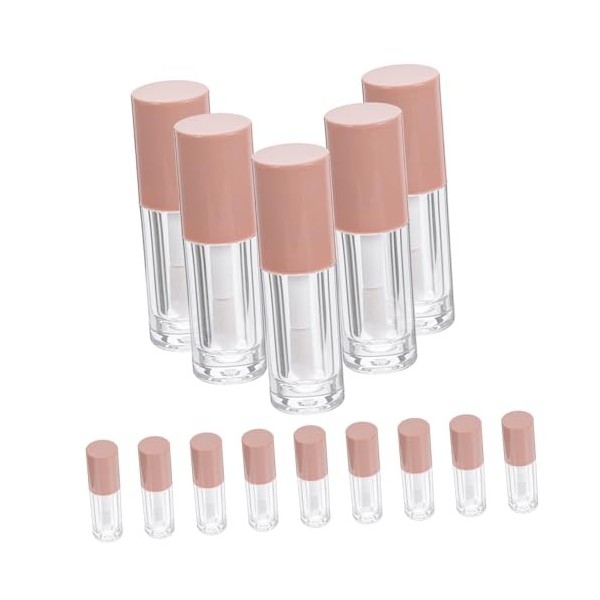 POPETPOP 14 Pièces 6 Ml En Plastique Transparent Grand Pinceau Tube De Brillant à Lèvres Huile à Lèvres Glaçage à Lèvres Sous