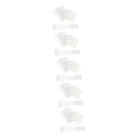 minkissy 60 Feuilles Beauté Strass Yeux Corps Carillons Visage Maquillage Gemmes Cheveux Bijoux Décalque Visage Bijoux Corps 