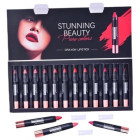 FRCOLOR Ensemble De 12 Pièces Rouge à Lèvres Maquillage Coréen Coffret Cadeau Maquillage Pour Lèvres Tache De Lèvre Brillante