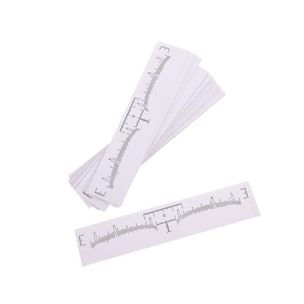 POPETPOP 400 Pièces Règle Jetable De De Sourcil Mesure Par Microblading Règle à Sourcils Jetable Règle De Microblading Lame R