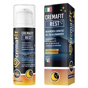 CREMAFIT REST Crème Corps Raffermissante et Anti-Cellulite pour la Nuit, Intensif Forte pour les cuisses, les fesses, le vent