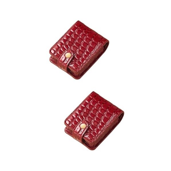 FRCOLOR 3 Pcs Mini Rouge À Lèvres Mini Sac Cosmétique Petit Sac Cosmétique avec Miroir Sac Organisateur De Rouge À Lèvres Sac