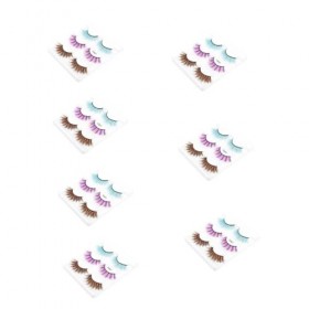 POPETPOP 21 Paires Faux Cils Les Yeux De Chat Regardent Les Cils Coller Sur Les Cils Cil De Chat Naturel Fournitures De Cils 