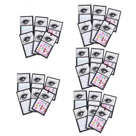 FOMIYES 30 Feuilles De Breloques Tatouages ​​Strass Étoile Pierres Précieuses Amovibles Strass Gemmes Acrylique Bijoux Autoco