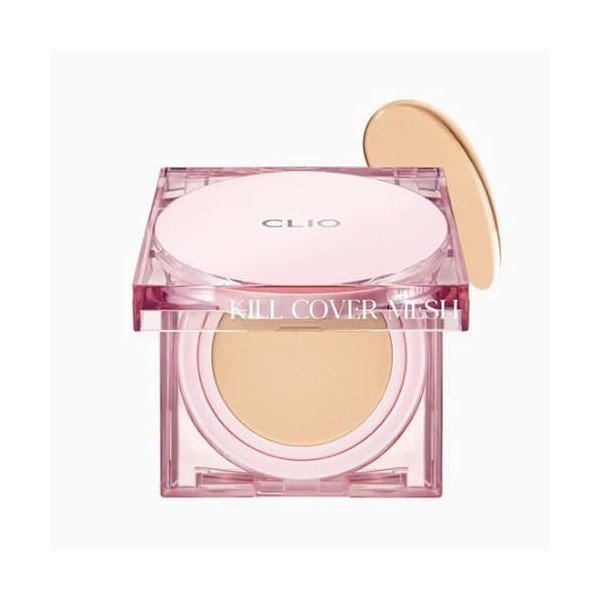 CLIO Kill Cover Mesh Glow Cushion with Refill SPF 50+ PA++++ 3 couleurs 15 g x 2EA 04 ginger 