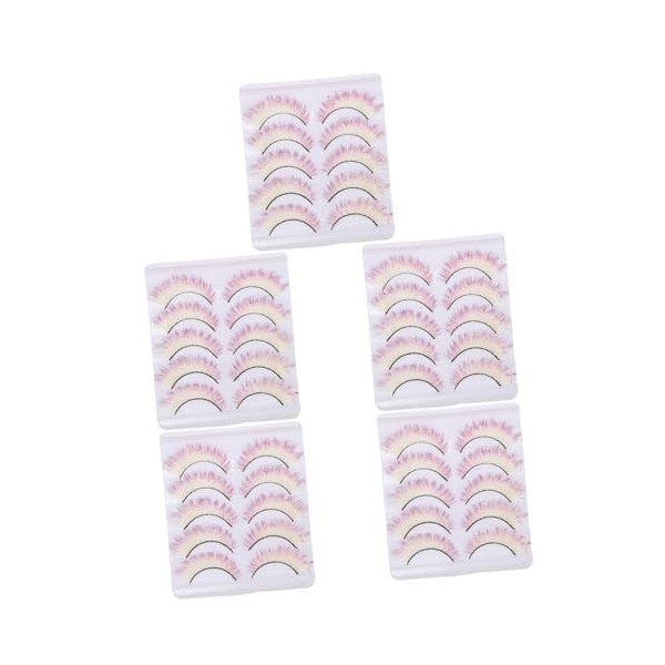 Didiseaon 25 Paires De Faux Cils Colorés Cils Colorés D Faux Cils Cils Colorés Faux Cils Colorés Maquillage Cils Faux Cils Dé