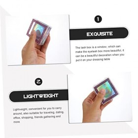 POPETPOP 10 Pièces Boîte à Cils De Fenêtre Organisateur De Maquillage Greffe De Cils Organisateur De Faux Cils Tient Les Faux
