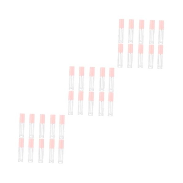 LALAFINA 20 Pièces Tube De Brillant à Lèvres Rond Brillant à Lèvres Brillant à Lèvres Noir Contenants De Brillant à Lèvres Re