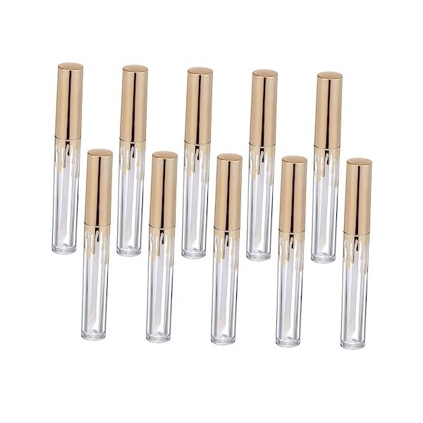 FRCOLOR 30 Pièces Tube Vide De Brillant à Lèvres Bouteilles De Brillant à Lèvres En Plastique Tube De Brillant à Lèvres Vide 