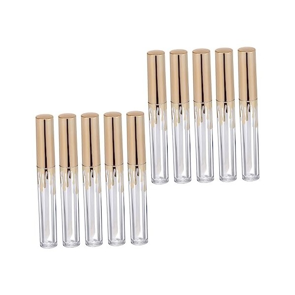 FRCOLOR 30 Pièces Tube Vide De Brillant à Lèvres Bouteilles De Brillant à Lèvres En Plastique Tube De Brillant à Lèvres Vide 