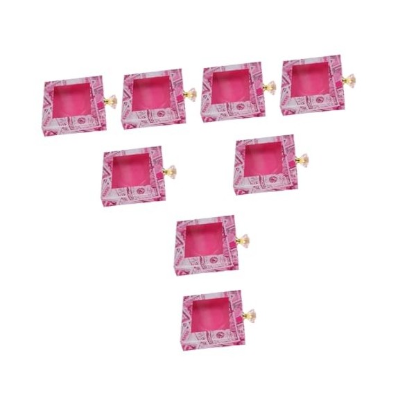 FRCOLOR 6 Pièces Boîte à Cils De Fenêtre De Cils Fouetter Étuis à Cils Vides Faux Cils Conteneur De Cils 3d Mode Recourbe-cil