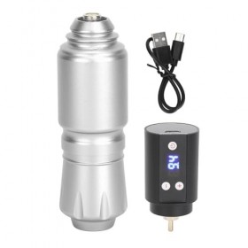 Kit de Stylo de TatouageFil, Moteur Rotatif Puissant, Interface, Kit Dalimentation de Tatouage à Charge Rapide, Tension Régl