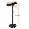 68-100cm Réglable Tattoo Floor Stand Bras Repose Jambes Studio Portable Fer Heavy Duty Tatouage Support
