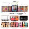 MKNZOME 148 Couleurs Malette de Maquillage, Sets de Maquillage Coffret Maquillage palettes de Maquillage Compris fard à Paupi