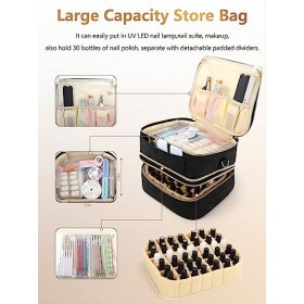 Deciniee Grand Sac de Maquillage, 2 Couches Makeup Cas Professionnel Sac Organiseur, Cosmétique Boîtes Étanche Portable Makeu