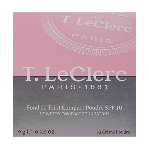 T.Leclerc Fond de Teint Compact Poudré 9 g - 02 : Crème Poudré