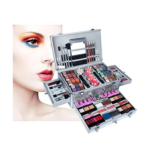 39 Pièces Set Palette Maquillage, Vanity Case Cosmétique Beauté Maquillage, Cosmetics pour femmes, filles