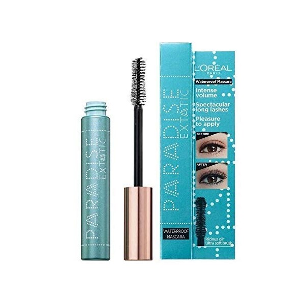 3 x LOreal Paris Paradise Extatic Waterproof Mascara 6.4ml - Black