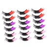 FRCOLOR 36 paires de faux cils imitation vison faux cils cosplay cils moelleux colorés faux cils moelleux faux cils moelleux 