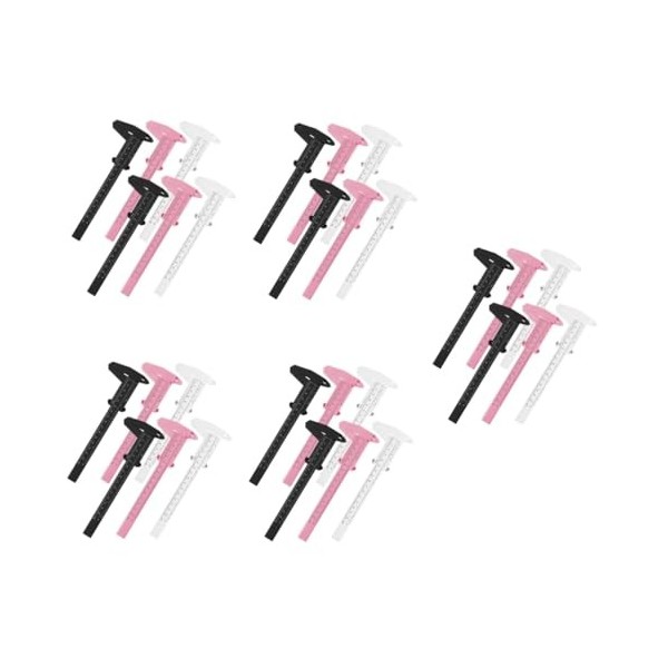 Didiseaon 30 Pcs Muguet Règle De Localisation Pied À Coulisse Numérique Micromètre Règle Des Sourcils Outils Pochoir De Toile