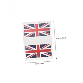 POPETPOP 25 Ensembles Fans Royaume-uni Sticker Autocollant Drapeau Britannique Drapeau Britannique Fan De Football Patriotiqu