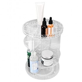 Organisateur De Maquillage, Boîte De Maquillage Organisateur De Maquillage à Rotation à 360 Degrés Pour Crèmes Pinceaux De Ma