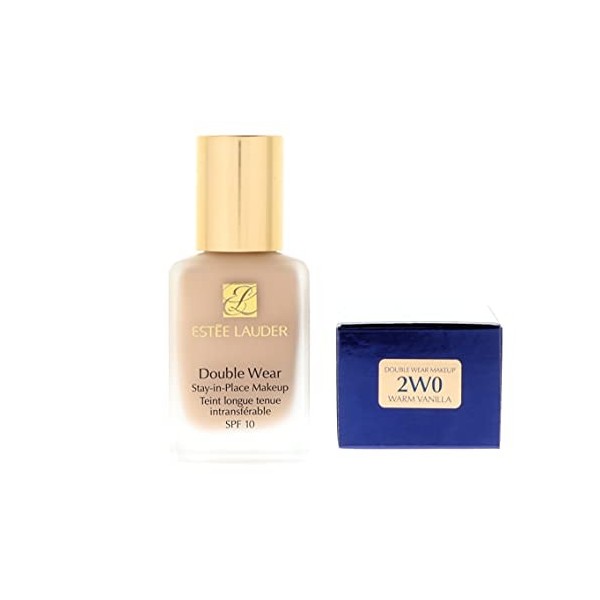 Estee Lauder Double Wear Stay-in-Place Teint longue tenue intransférable 2W0 Warm Vanilla, 30ml