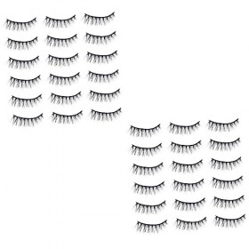 Ipetboom 40 Paires De Cils Courts Faux Cils Livre De Cils Cils Simples Pestañas Postizas Faux Cils Bandes De Cils Cils En Vra