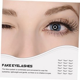 Ipetboom 40 Paires De Cils Courts Faux Cils Livre De Cils Cils Simples Pestañas Postizas Faux Cils Bandes De Cils Cils En Vra