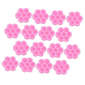 Housoutil 1500 Pcs Fleur Colle Tasse Cils Tuile Cils Avec Colle Cils Colle Tasse Flocons Colle Anneau Tasses Cils Oreiller Po