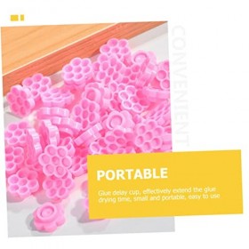 Housoutil 1500 Pcs Fleur Colle Tasse Cils Tuile Cils Avec Colle Cils Colle Tasse Flocons Colle Anneau Tasses Cils Oreiller Po