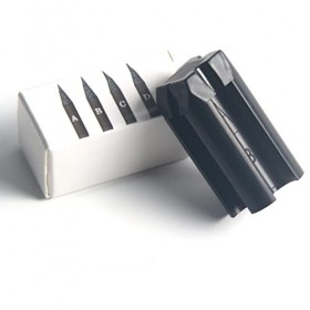 Eye Liner Soutien au crayon à sourcils 4-en-1 Ensemble daffûtage de maquillage for les yeux avec lame for les crayons à sour