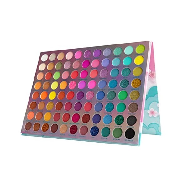 POPETPOP 1 Pc Palette De Fards à Paupières 88 Couleurs Fard à Paupières Très Pigmenté Se Maquiller Poudre à Haute Teneur En P