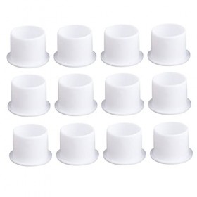 FRCOLOR Lot de 500 gobelets à encre - Blanc - Avec base