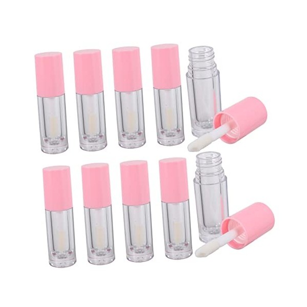 minkissy 20 Pièces De Brillant à Lèvres Tubes De Brillant à Lèvres En Vrac Récipients Avec Couvercles Mascara Noir Mascara Vi