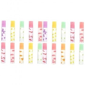 FRCOLOR 20 Pièces Baume à Lèvres Brillant à Lèvres Broadway Aromatisé Aux Fruits Brillant à Lèvres Rouge Brillant à Lèvres En