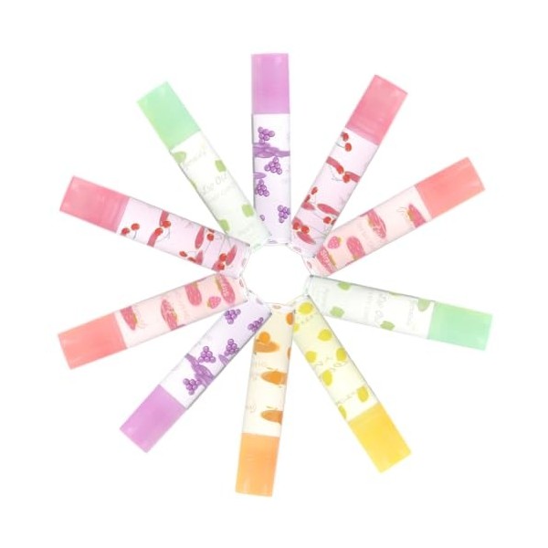 FRCOLOR 20 Pièces Baume à Lèvres Brillant à Lèvres Broadway Aromatisé Aux Fruits Brillant à Lèvres Rouge Brillant à Lèvres En