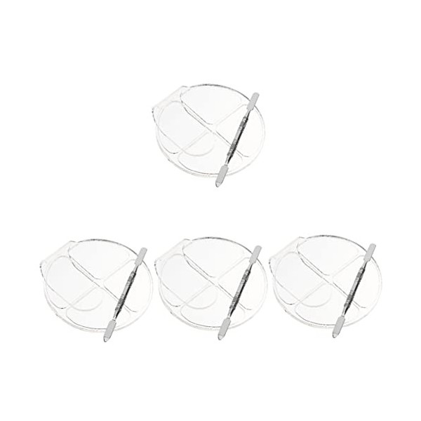 FRCOLOR 6 Ensembles Châssis De Poudre Acrylique Outils Manucure Plaques De Mélange De Couleurs De Maquillage Accessoires De M