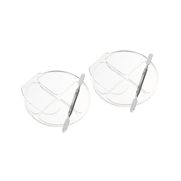 FRCOLOR 6 Ensembles Châssis De Poudre Acrylique Outils Manucure Plaques De Mélange De Couleurs De Maquillage Accessoires De M