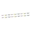 minkissy 9 Paires De Faux Cils Colorés Maquillage Cils Yeux De Chat Cils Halloween Faux Cils Paillettes Cils Colorés Cils Col